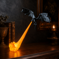 Flying Dragon Flame Decoration, illuminated fire effect, fantasy rooms