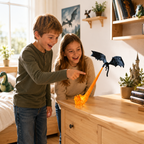 Flying Dragon Flame Decoration, illuminated fire effect, fantasy rooms