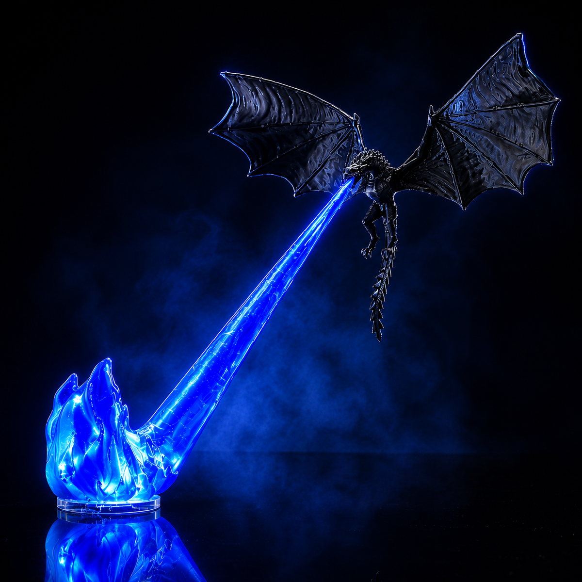 Flying Dragon Flame Decoration, illuminated fire effect, fantasy rooms