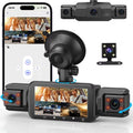 4-camera dash cam system, 1920P front recording, night vision, Wi‑Fi