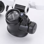 Magnifying glasses with LED light