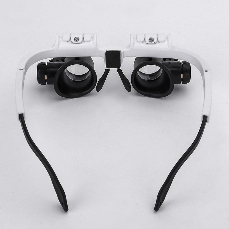 Magnifying glasses with LED light