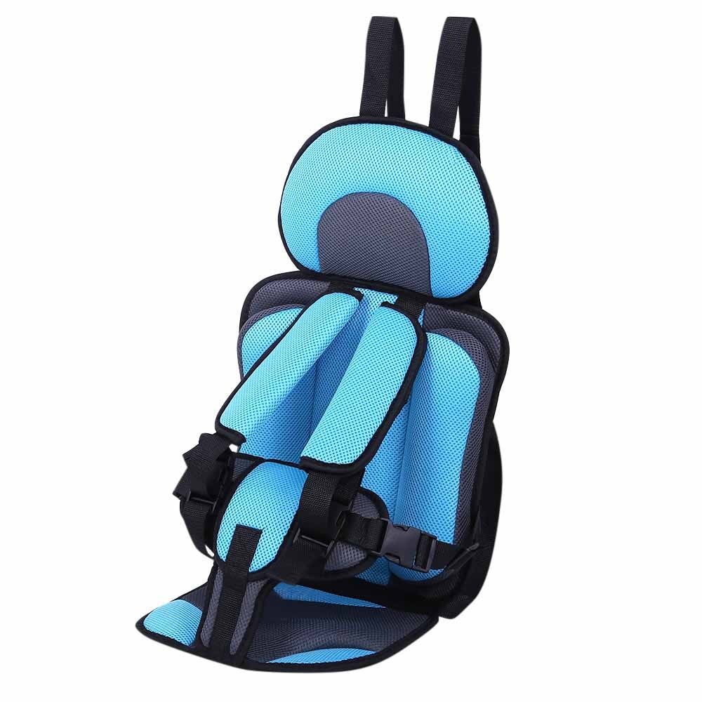 Portable fabric car seat with 5-point harness
