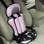 Portable fabric car seat with 5-point harness