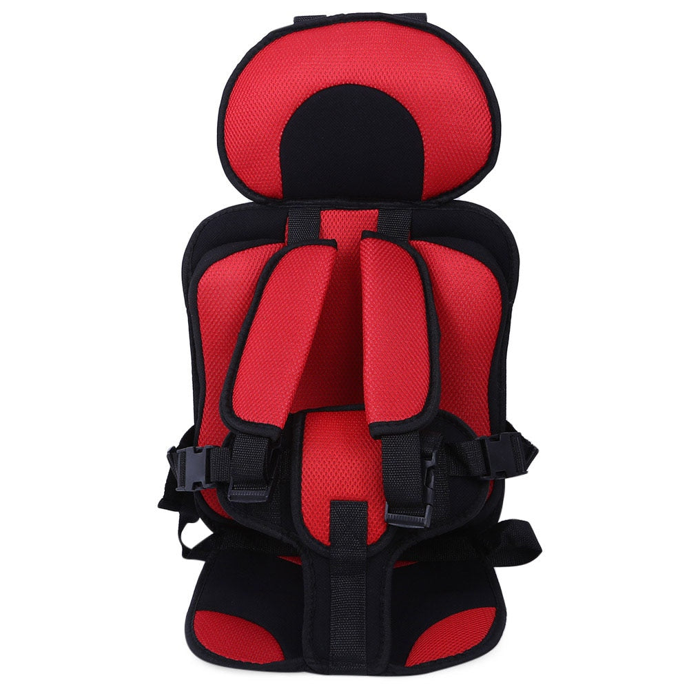 Portable fabric car seat with 5-point harness