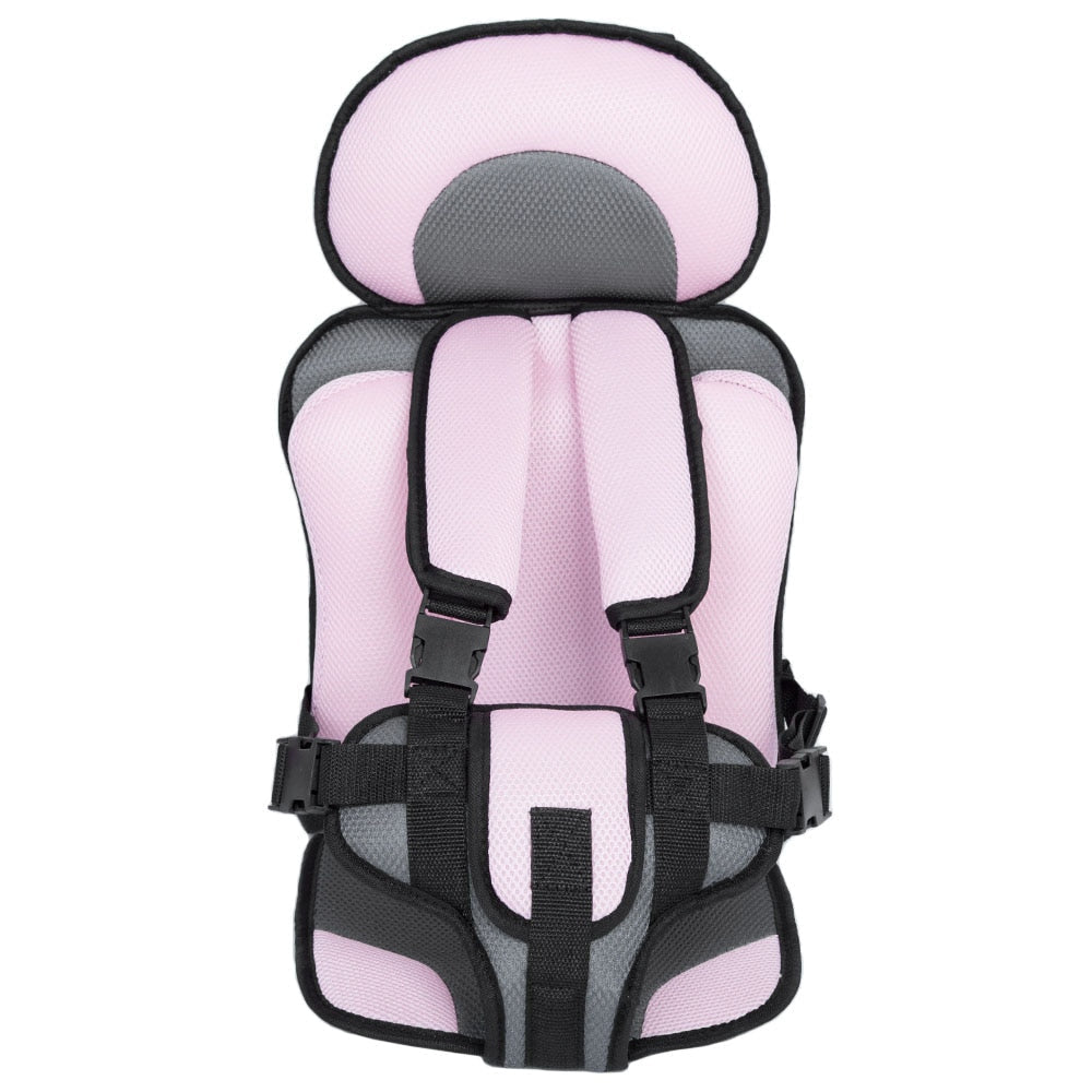 Portable fabric car seat with 5-point harness