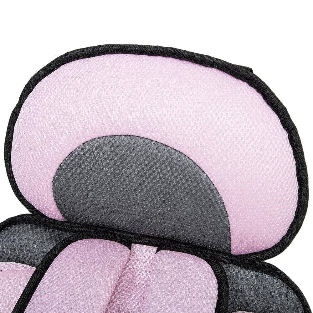 Portable fabric car seat with 5-point harness