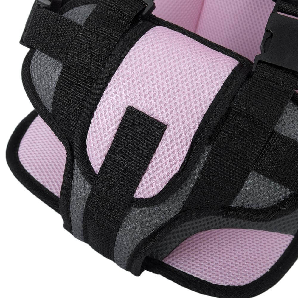 Portable fabric car seat with 5-point harness