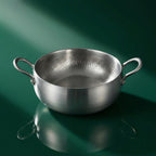 Hand-Hammered Deep Titanium Pot, pure titanium, 11 inch (28 cm)