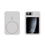 Magnetic wireless power bank with LED display