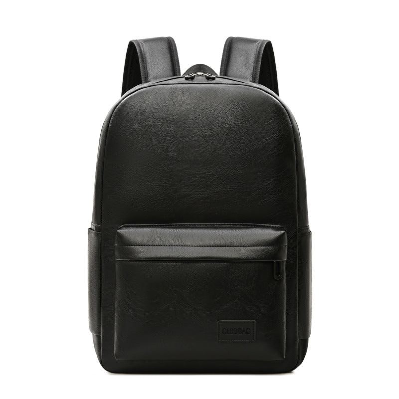 Leather laptop backpack, premium leather, fits 15" laptop, padded straps