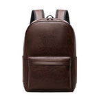 Leather laptop backpack, premium leather, fits 15" laptop, padded straps