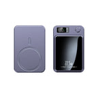 Magnetic wireless power bank with LED display