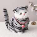 Realistic Interactive Tabby Robot Kitten, Walking and Meowing Robot Cat