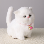 Realistic Interactive Tabby Robot Kitten, Walking and Meowing Robot Cat