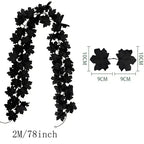 2 metre autumn leaf garland with artificial maple leaves