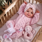Reborn Baby Doll, 17-Inch – Realistic Soft Vinyl, Poseable, Smiling Newborn with Accessories