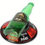 Spin the bottle game with spinning base and challenges