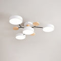 Modern LED ceiling light in Scandinavian style with molecule arms
