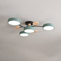 Modern LED ceiling light in Scandinavian style with molecule arms