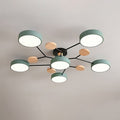 Modern LED ceiling light in Scandinavian style with molecule arms