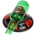 Spin the bottle game with spinning base and challenges