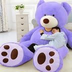 Soft cuddly teddy bear, oversized classic design, adjustable filling