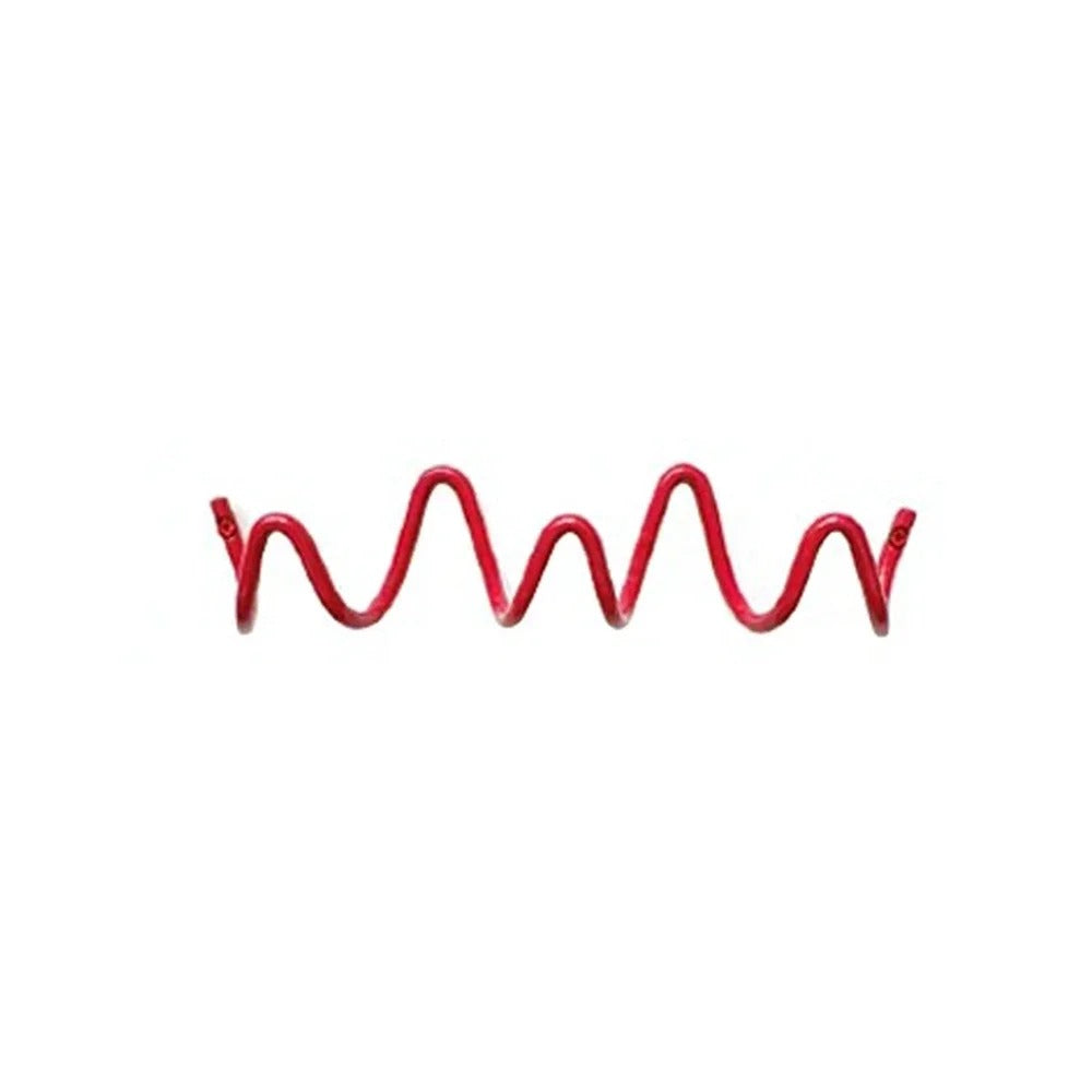 Wave-shaped iron wall mounted coat rack with 3 or 5 hooks