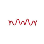 Wave-shaped iron wall mounted coat rack with 3 or 5 hooks