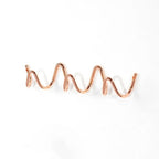 Wave-shaped iron wall mounted coat rack with 3 or 5 hooks