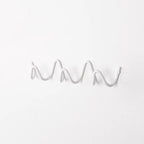 Wave-shaped iron wall mounted coat rack with 3 or 5 hooks