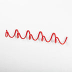 Wave-shaped iron wall mounted coat rack with 3 or 5 hooks