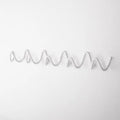 Wave-shaped iron wall mounted coat rack with 3 or 5 hooks