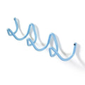 Wave-shaped iron wall mounted coat rack with 3 or 5 hooks