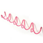 Wave-shaped iron wall mounted coat rack with 3 or 5 hooks