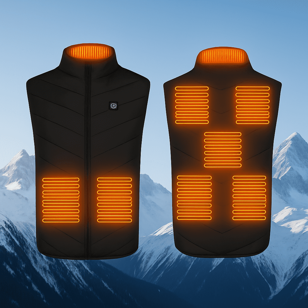 Unisex USB heated gilet with 3 heat levels