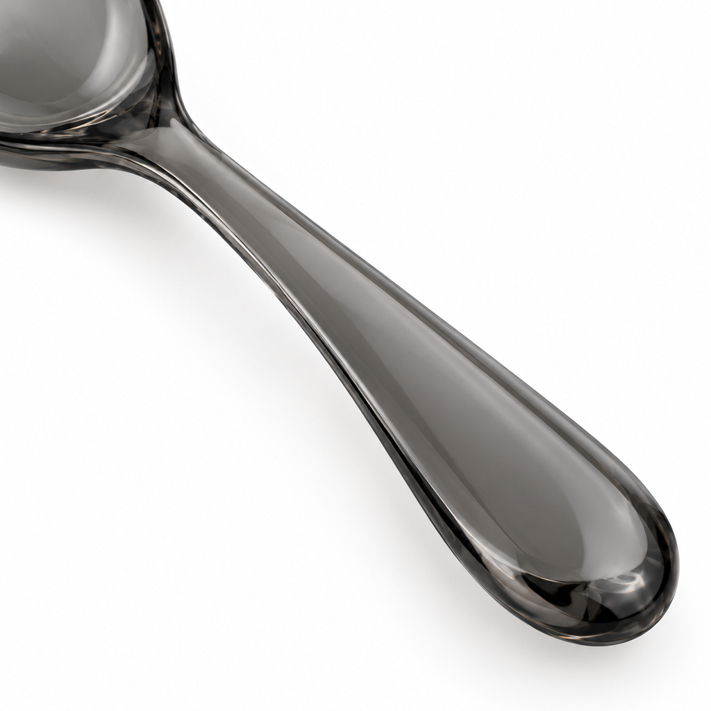 Modern design black spoon for dining