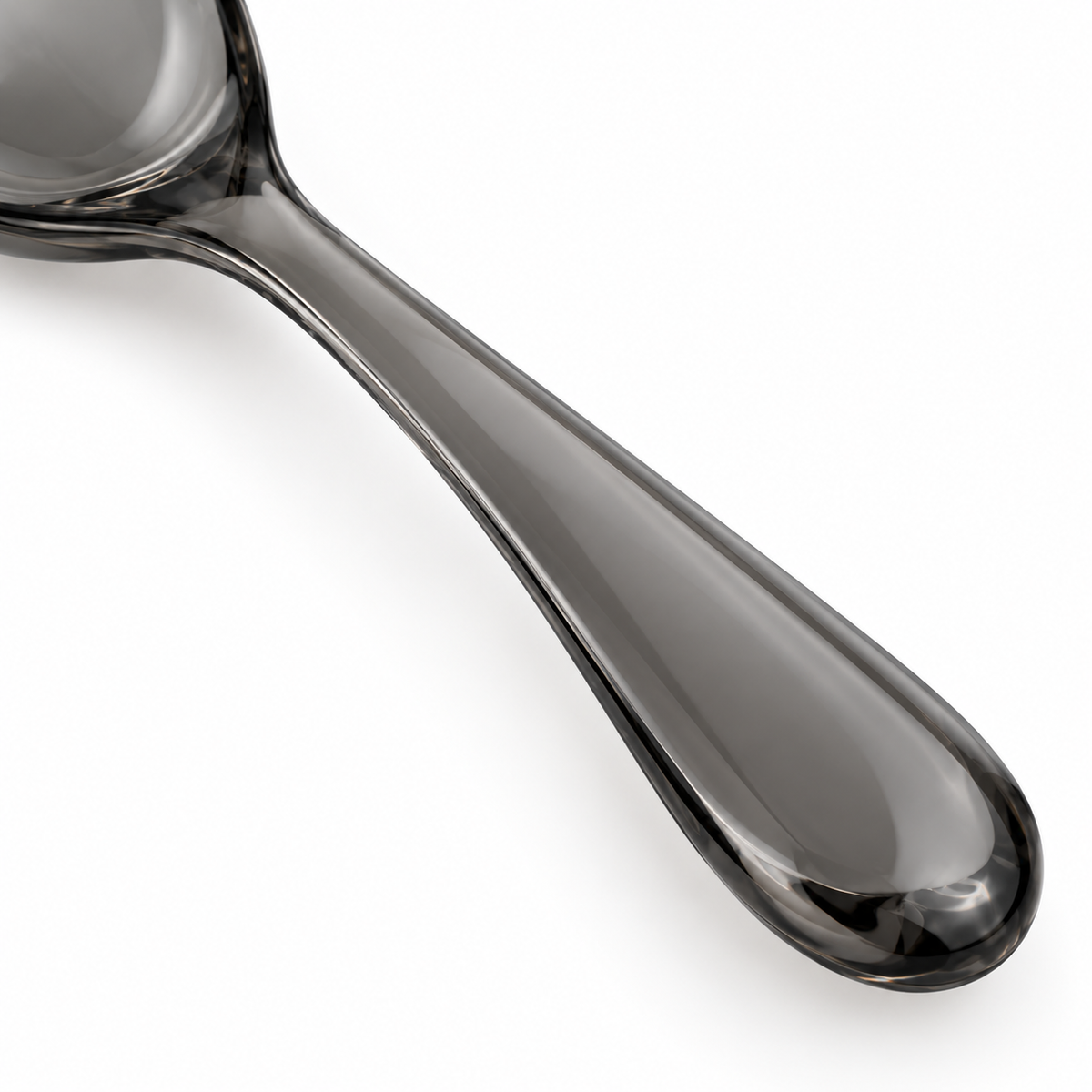 Modern design black spoon for dining