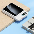 Magnetic wireless power bank with LED display