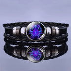 Astrology Charm Leather Bracelet