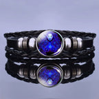 Astrology Charm Leather Bracelet