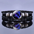 Astrology Charm Leather Bracelet
