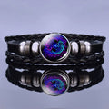 Astrology Charm Leather Bracelet