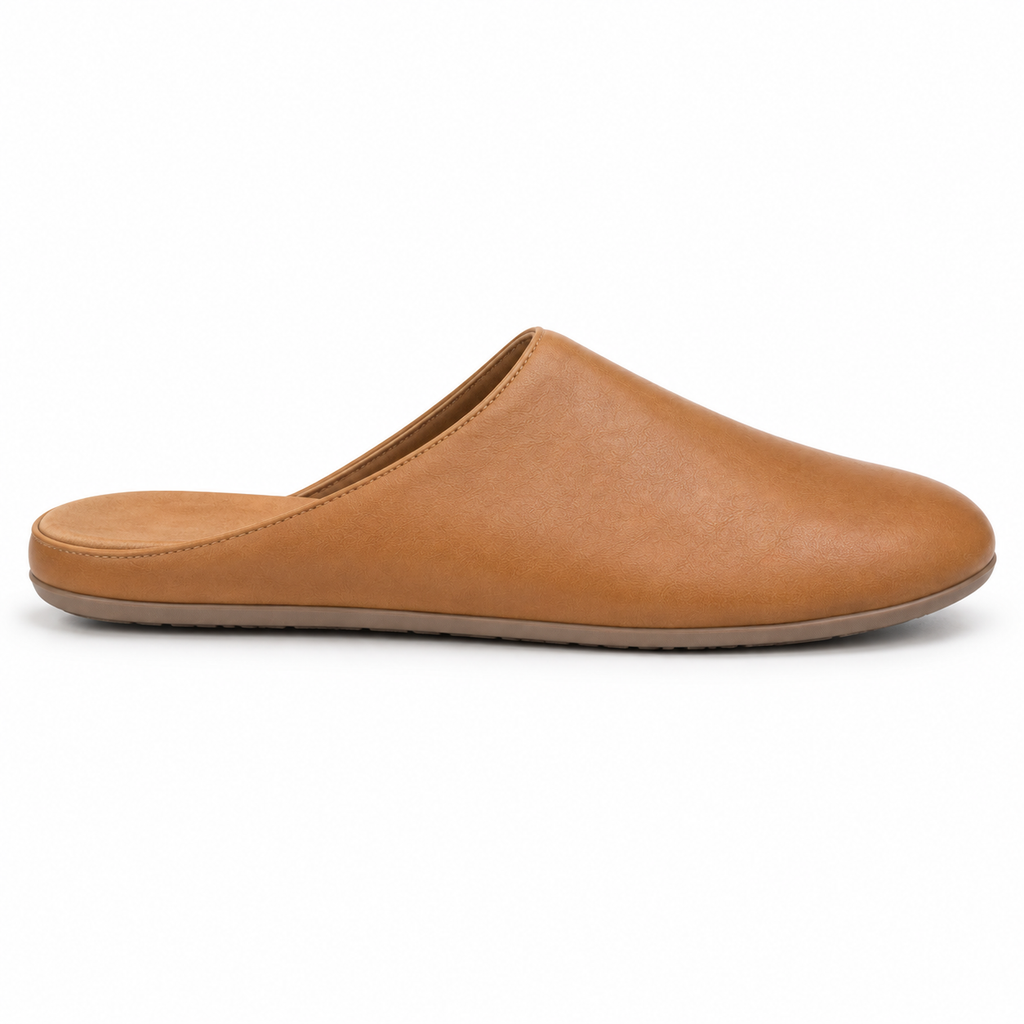 Top view showing the interior of naldony Leather Slippers