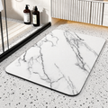 Bathroom Mat Quick Dry Diatom Stone Non Slip Marble Rug