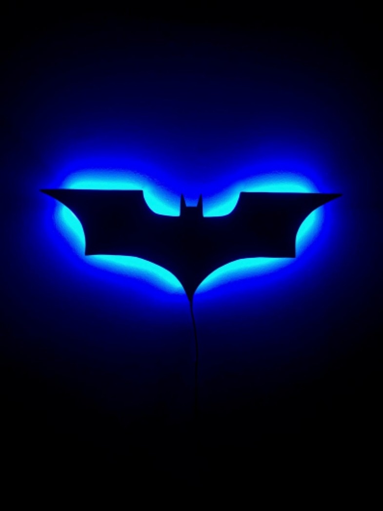 Batman LED Wall Light with Wireless Remote Control and Colour Change