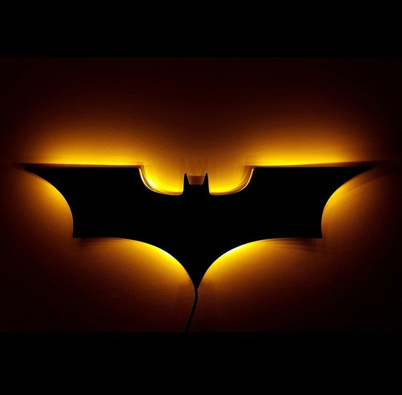 Batman LED Wall Light with Wireless Remote Control and Colour Change