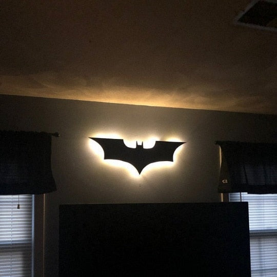Batman LED Wall Light with Wireless Remote Control and Colour Change