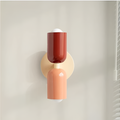 Battery Powered Wall Sconce — Dual Capsule Shades, Cordless Design