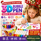 Magic Pen – Draw 3D with one stroke!DIY Bubble Magic Drawing Pens